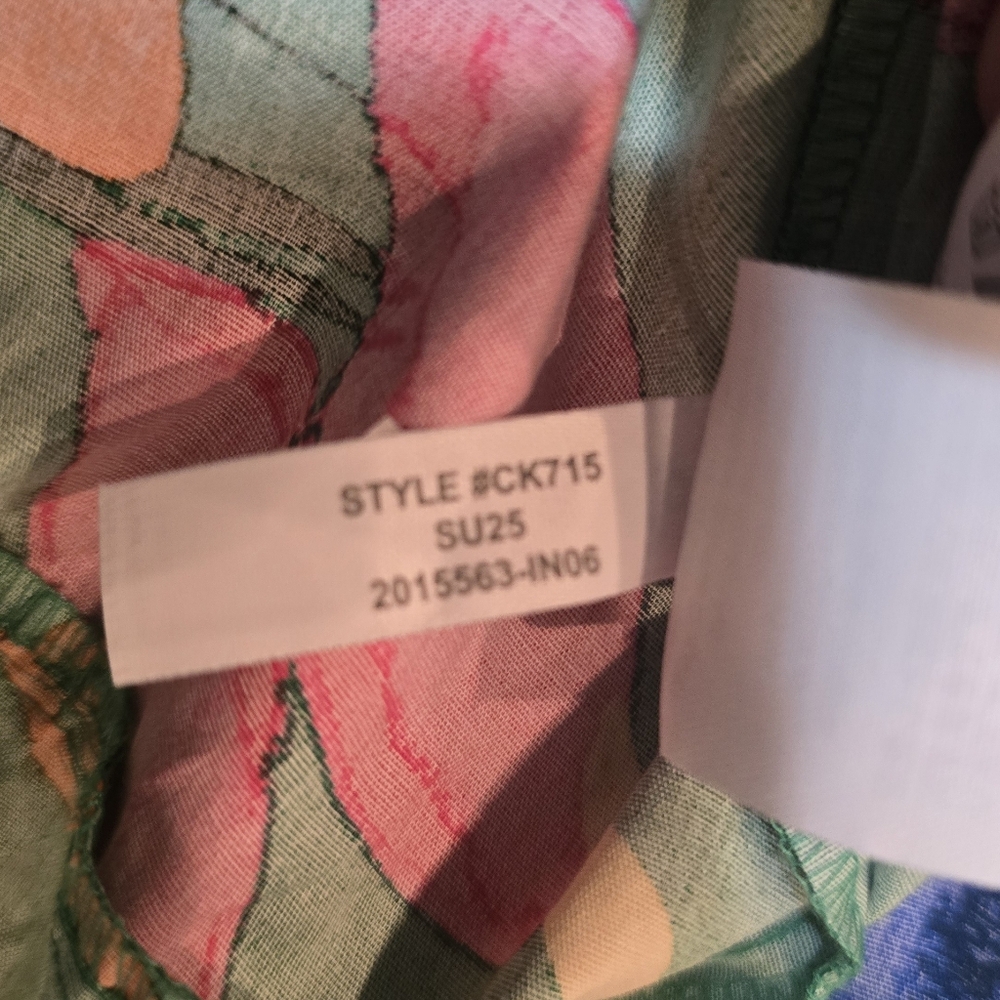 J.Crew Factory Printed tiered halter midi dress Bright Clover Multi Sold out 2 - Picture 9 of 9